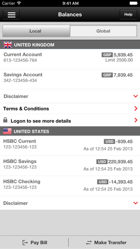 HSBC Mobile Banking iOS版