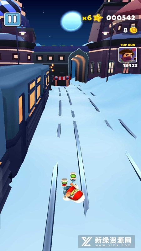 地铁跑酷雪地版地图安装包