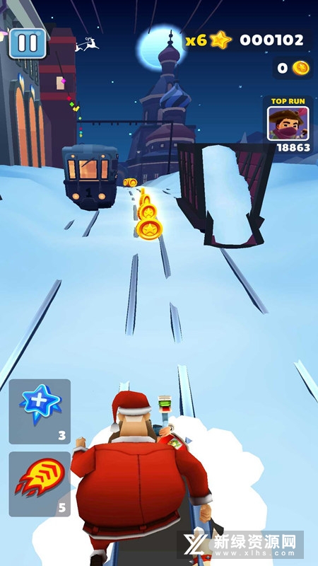 地铁跑酷雪地版地图安装包