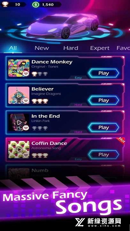 动感赛车歌曲解锁版修改版