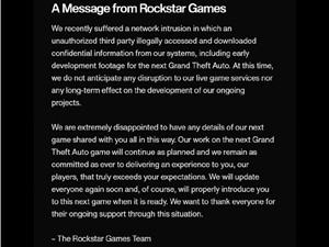 R星正式承认《GTA6》大规模泄露属实：将继续游戏开发