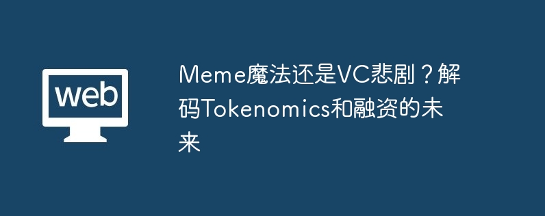 Meme魔法还是VC悲剧？解码Tokenomics和融资的未来